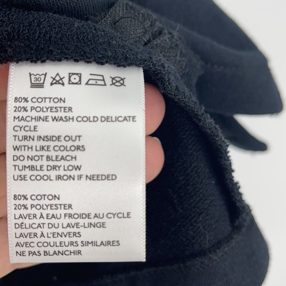 Silence + Noise black zipper fringe vest with collar front zipper pockets medium - Picture 5 of 9